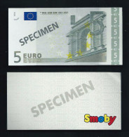 Spielgeld "SMOBY" Testnote, 5 EURO, Training, Education, Play Money, 80 X 40 Mm, RRR, UNC, Billet Scolaire - Other & Unclassified