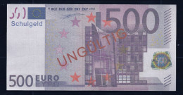 500 Euro "Austria - Schulgeld", Billet Scolaire, Educativ, EURO Size, RRRRR, UNC Extrem Scarce!!! - Sonstige & Ohne Zuordnung