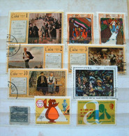 Cuba 1952 - 1970 - Paintings Lenin Education Road Safety Dog - Used Stamps