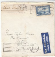 Canada Sc#C6 6-cent Mackenzie River Steamer And Seaplane Issue On Cover - Airmail