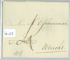 POSTHISTORIE * HANDGESCHREVEN BRIEF Uit 1818 Van ENKHUIZEN Naar UTRECHT (10.157) - ...-1852 Prephilately