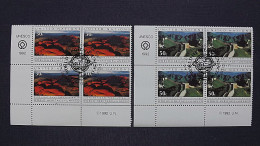 UNO-New York 625/6 Yv 605/6 Sc 601/2 Oo/FDC-cancelled EVB ´C´, UNESCO-Welterbe, Australien, China - Usati