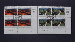 UNO-New York 625/6 Yv 605/6 Sc 601/2 Oo/FDC-cancelled EVB ´D', UNESCO-Welterbe, Australien, China - Gebraucht