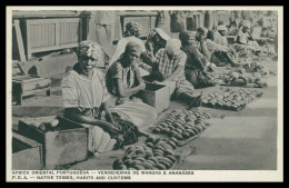 MOÇAMBIQUE -FEIRAS E MERCADOS - Vendedeiras De Mangas E Ananáses ( Ed. Santos Rufino 1/G 7) Carte Postale - Mozambique