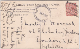 Liverpool 26 Edward VII Nova Scotia Canada 1904 Per SS Baltic White Star Line - Storia Postale