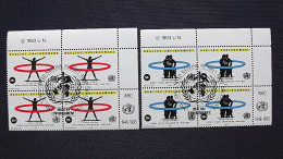 UNO-New York 648/9 Yv 632/3 Sc 624/5 Oo/FDC-cancelled EVB ´B´, 45 J. Weltgesundheitsorg. (WHO): Gesunde Umwel - Used Stamps