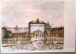 FRANCE Peinture, Yvert 1059 UTRILLO Carte Maximum, Premier Jour. 14/04/1956, Le Grand Trianon (recto Verso) - Autres & Non Classés