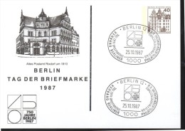 ALLEMAGNE BERLIN Carte  750 Ans De Berlin 1987  Berlin 12 Monument - Postkaarten - Gebruikt