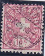 Heimat LU LUZERN FILIALE 1885-09-28 Voll Stempel Auf Telegraphen-Marke Zu#14 - Telegraafzegels