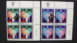 UNO-New York 661/2 Yv 645/6 Sc 637/8 Oo/FDC-cancelled EVB ´B´,  Internationales Jahr Der Familie - Used Stamps