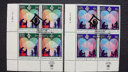 UNO-New York 661/2 Yv 645/6 Sc 637/8 Oo/FDC-cancelled EVB ´C´,  Internationales Jahr Der Familie - Used Stamps