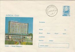 TOURISM, CLUJ NAPOCA- NAPOCA HOTEL, COVER STATIONERY, ENTIER POSTAL, 1976, ROMANIA - Hôtellerie - Horeca