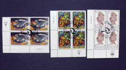 UNO-New York 668/70 Yv 656/8  Oo/FDC-cancelled EVB ´C´, Dauerserie - Used Stamps