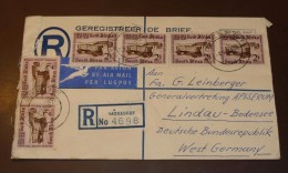 Suid Afrika  Air Letter Luftpost Welkom Nach Lindau  1958  #cover2887 - Luchtpost