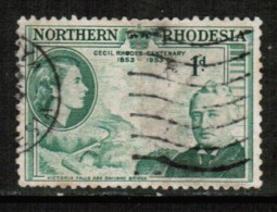 NORTHERN RHODESIA  Scott # 55 VF USED - Northern Rhodesia (...-1963)