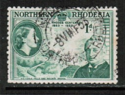 NORTHERN RHODESIA  Scott # 55 VF USED - Northern Rhodesia (...-1963)