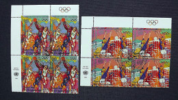 UNO-New York 716/7 Yv 705/6 C 673/4  Oo/FDC-cancelled EVB ´A´, 100 Jahre Olympische Spiele Der Neuzeit - Used Stamps