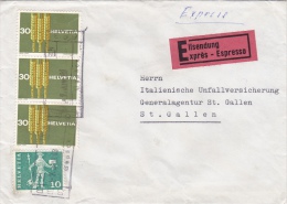 Bahnhofstempel 1963 SBB St. Marghreten (?) (p119) - Railway