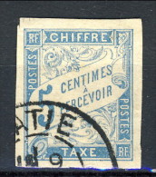 Colonie Francesi, Emissioni Generali Timbre Tax 1893-08 N. 18 C. 5 Azzurro Usato Annullo Kratie Cambodge - Taxe