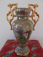 Wunderschöne Alte Vase , Ca 22cm Hoch Mit Griffe Ca 24 Cm , Durchmesser Boden 8,5 Cm - Made In Portugal - Alcobaca (PRT)