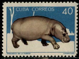 (cl.11 - P.13) Cuba ** N° 780A (ref. Michel Au Dos) - Hippopotames - - Usati