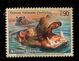 (cl.11 - P.15) Nations Unies - Genève **  N° 401 (ref. Michel Au Dos) -  Hippopotame - - Unused Stamps