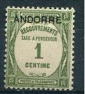 ANDORRE : Y&T**Taxe   N° 9 - Unused Stamps