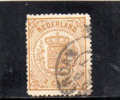 PAYS BAS 1869-71 O PETITE PLI-CREASE - Oblitérés