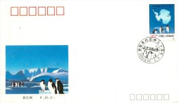 CHINE - POLAIRE - TRAITE SUR L´ANTARCTIQUE - 1991  - BEAU CACHET. - Traité Sur L'Antarctique