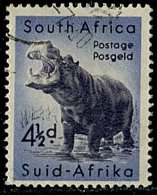 (cl.11 - P.16) Afrique Du Sud Ob  N° 207 (ref. Michel Au Dos) -  Hippopotame - - Unused Stamps