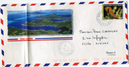 POLYNESIE LETTRE PAR AVION DEPART MOERAI-RURUTU 19-6-2000 AUSTRALES POUR LA FRANCE - Storia Postale