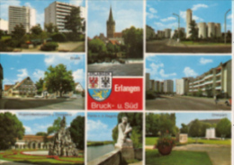 Erlangen - Mehrbildkarte 26   Erlangen Bruck Und Erlangen Süd - Erlangen