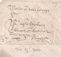 616/23 - Lettre PRECURSEUR YPRES 1661 Vers Un Avocat à BRUGGE - RARE Indication De Port à L'encre - 1621-1713 (Paesi Bassi Spagnoli)