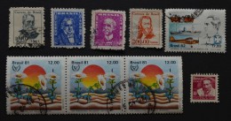 8 Timbres Oblitérés Brésil - Sonstige & Ohne Zuordnung