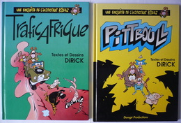 Lot 2 Albums DÉDICACÉS De DIRICK / INSPECTEUR KLEBS En EO / Stylo, Feutres / TBE ++ - Widmungen