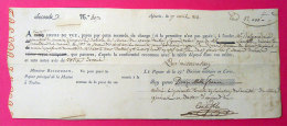 RRR Corsaire Français "La Babiole"Ajaccio 1814 Traite Balguerie Armateur 12.000Fr Payeur 23è Division Militaire En Corse - Wechsel