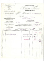 Facture,courrier Et Traite BRUNE Frères Manufacture De Scies à FURES En Isère 1924 - 1900 – 1949