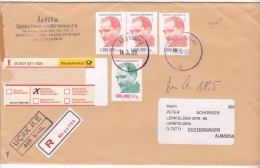 REGISTERED  COVERS  4 STAMPS  2001  TURKEY. - Lettres & Documents