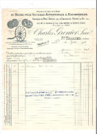 Facture Charles GRENIER Manufacture De Roues à St VALLIER DRÔME 1931 - 1900 – 1949