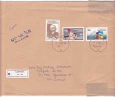 REGISTERED  COVERS  3 STAMPS  1986  TURKEY. - Covers & Documents