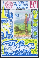 Indonesia Mi Block 17 MNH/**  1971  Tourism - Indonésie