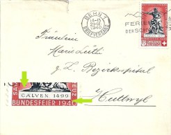 Brief  Bern - Huttwil  (Markenabart)              1940 - Lettres & Documents