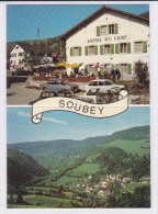 Soubey, Hôtel Du Cerf, Carte Pliable - Andere & Zonder Classificatie