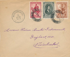 405/23 - Secours D´ Hiver / Winterhulp - Lettre KORTRIJK 1942 Vers NEDERBRAKEL En Mixte Avec Marie-Thérèse - Cartas