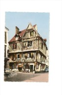 NOGENT Le ROI (Eure Et Loir) - CPSM - Maison Du XVème Siècle + Voiture Renault 4CV + Commerce Matelas CHAU Fils - Nogent Le Roi