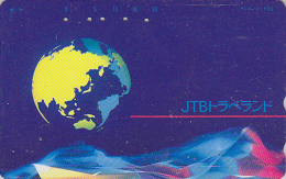 Télécarte Japon / 290-29355  - JTB - Globe Terrestre - Globus Japan Phonecard Telefonkarte / Map - 776 - Espace