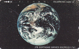 Télécarte Japon - JTB - Globe Terrestre / Software Service - Globus  Japan Phonecard  Telefonkarte - 781 - Espace