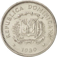 Monnaie, Dominican Republic, 5 Centavos, 1989, FDC, Nickel Clad Steel, KM:69 - Dominicaine