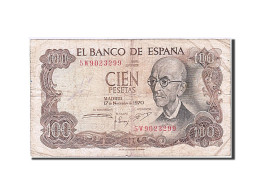 Billet, Espagne, 100 Pesetas, 1970-1971, 1970-11-17, KM:152a, B+ - 100 Pesetas