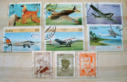 Cuba 1994 - 1997 Planes War Dog Heroes - Usati